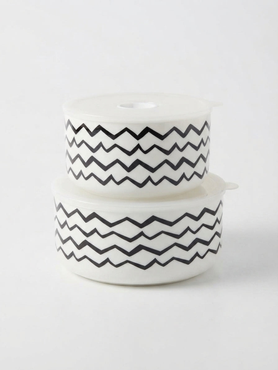 Ceramic airtight food storage bowls