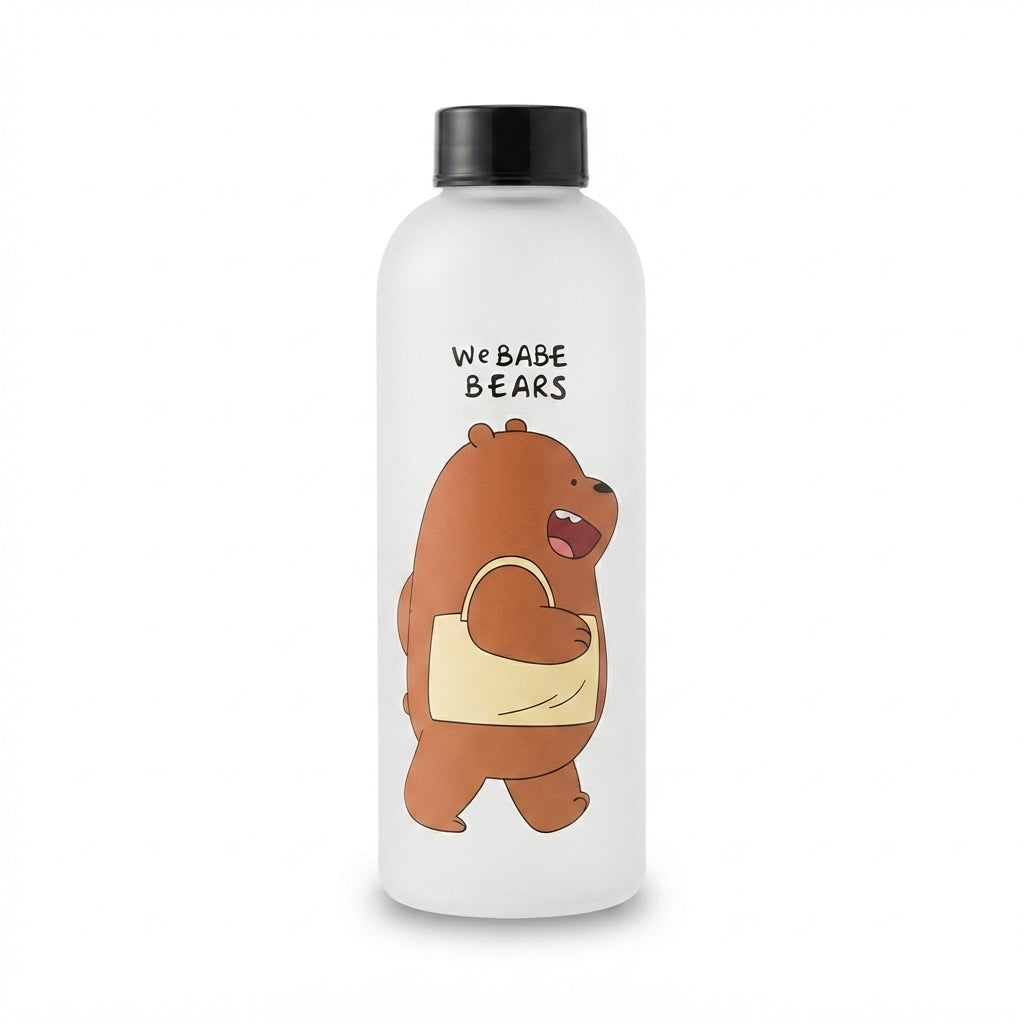 Large Capacity Plastic Straw Cup Cute Summer Water Bottle