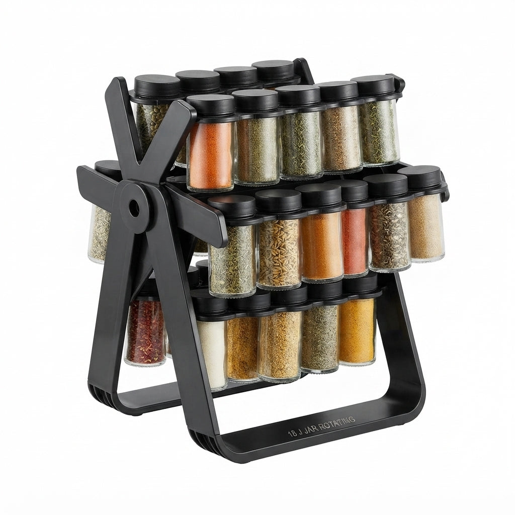 18 Jar Rotating Spice Rack