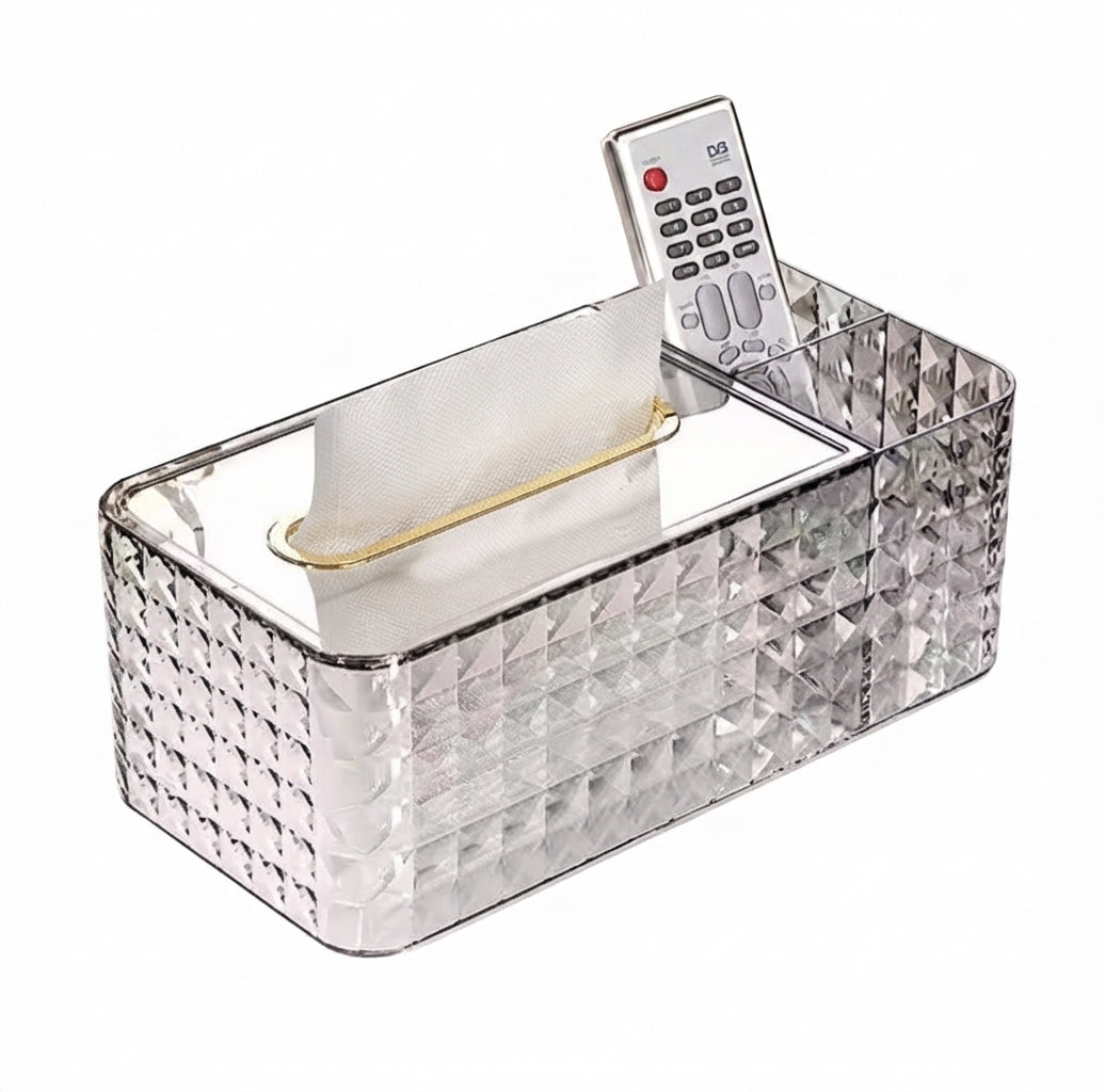High-end PET tissue box, coffee table surface multi-functional storage box