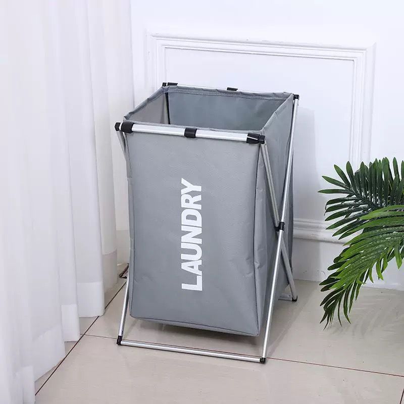 Foldable X-Shaped Laundry Basket