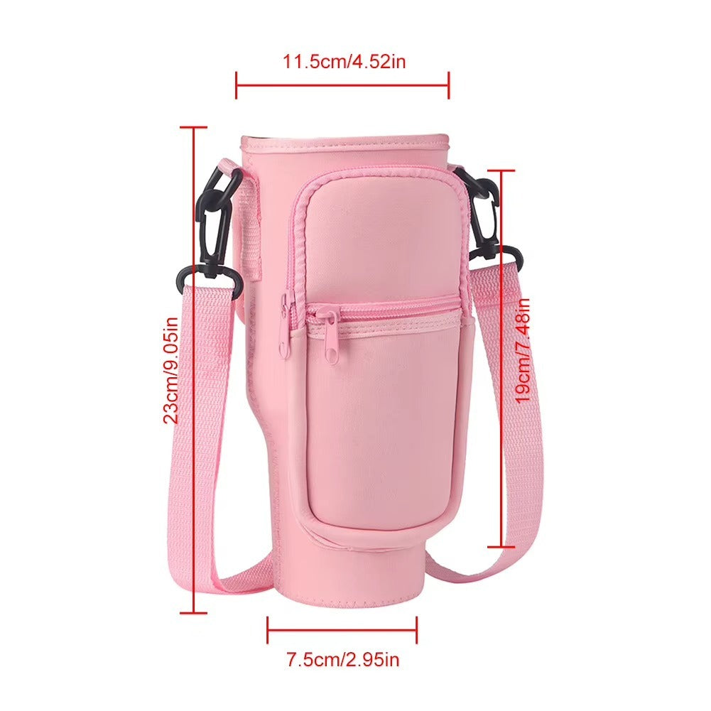 40oz Neoprene Water Bottle Carrier Bag