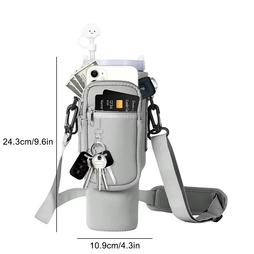 40oz Neoprene Water Bottle Carrier Bag