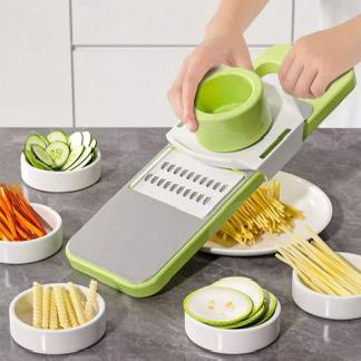 5 in 1 Vegetable Grater and Slicer with Stainless Steel Blade