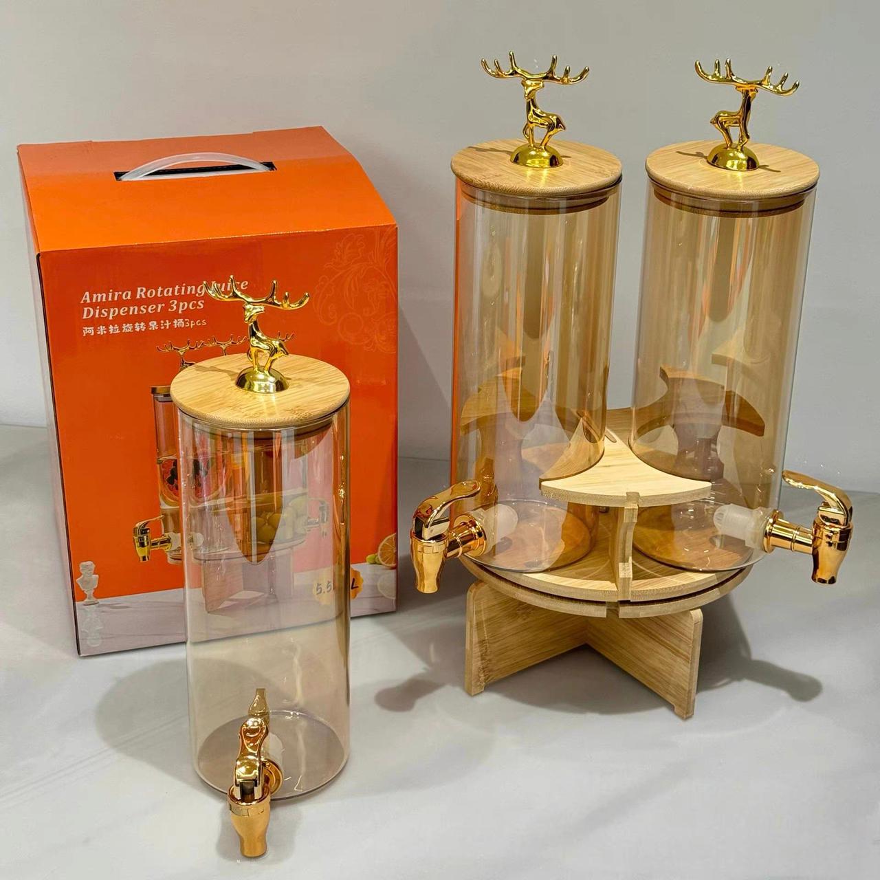 3 in 1 Glass Juice Dispenser