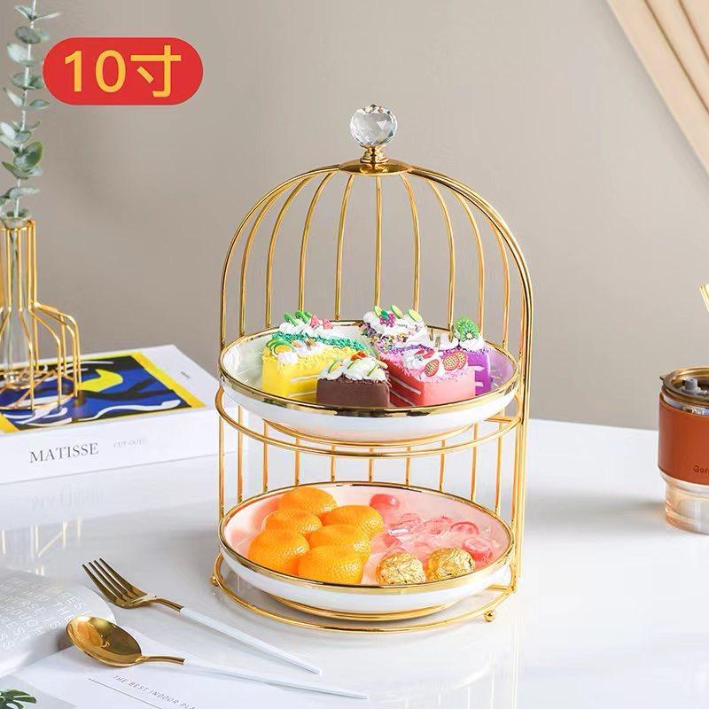 Luxury Gold Birdcage Dessert Stand