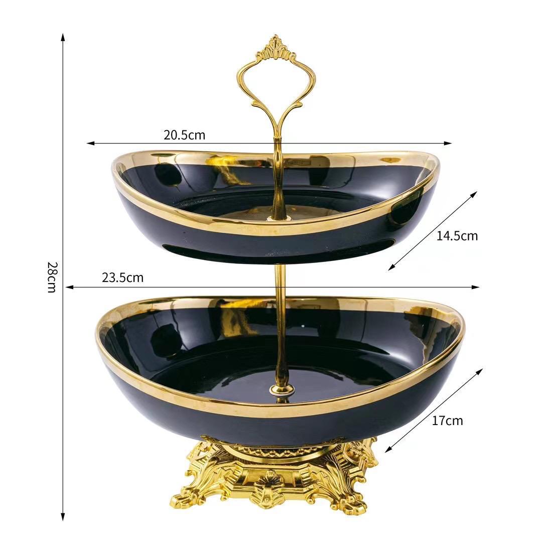 Modern 2/3-Tier Decorative Serving Platter Stand