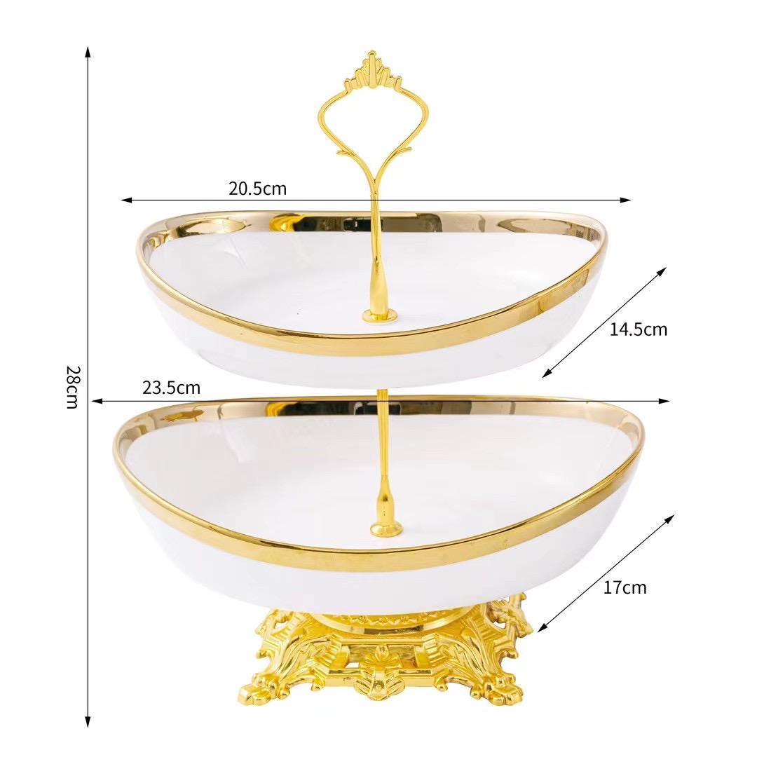 Modern 2/3-Tier Decorative Serving Platter Stand