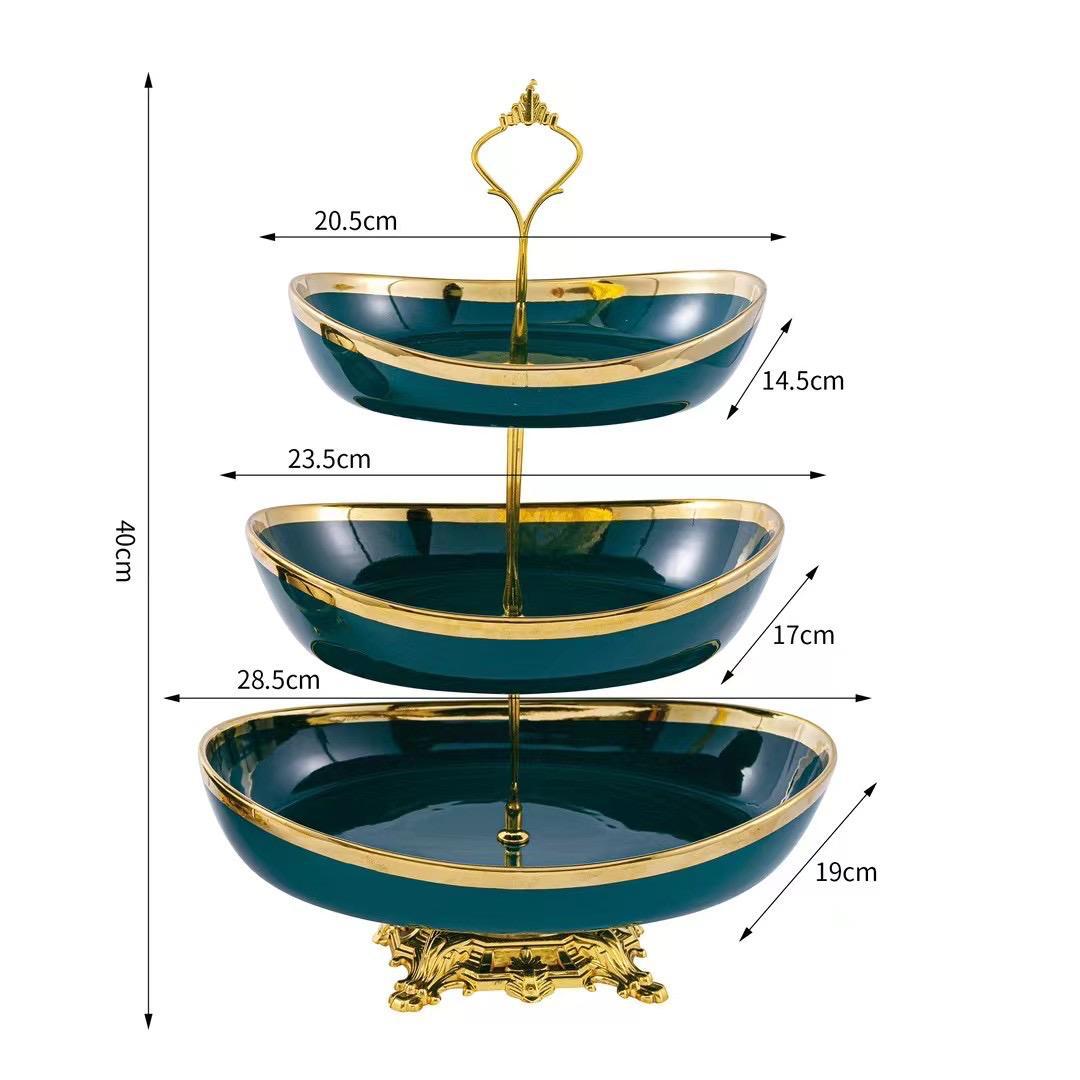 Modern 2/3-Tier Decorative Serving Platter Stand