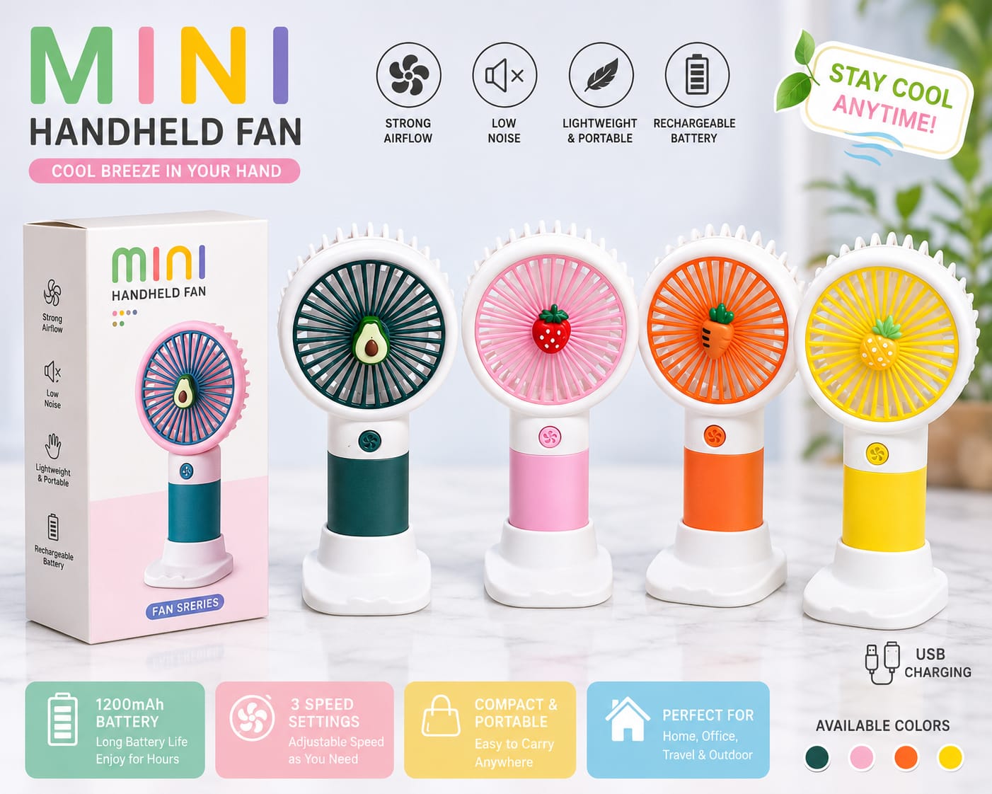 Mini Handheld Fan