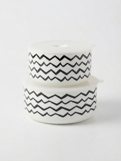 Ceramic airtight food storage bowls