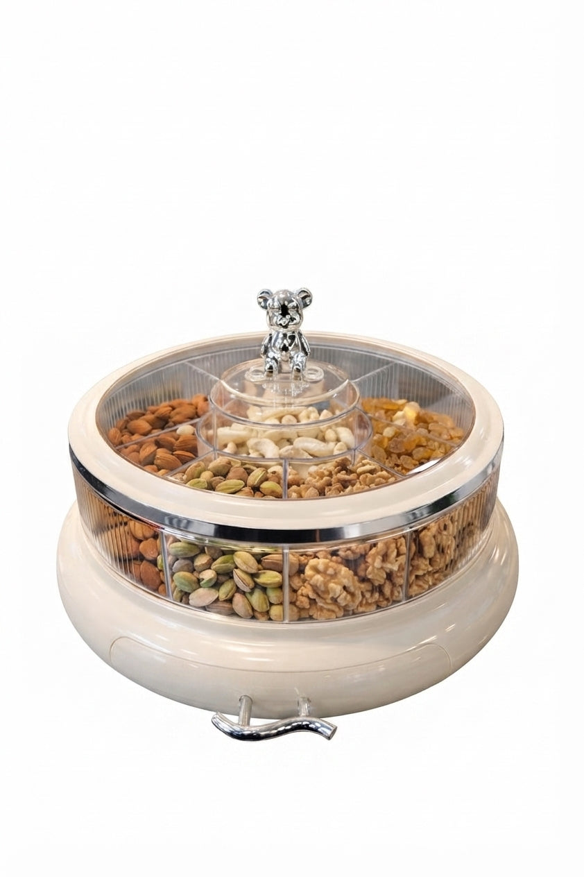 Multi Layer Acrylic Snacks Box Transparent Dust-proof Dry Fruit Tray