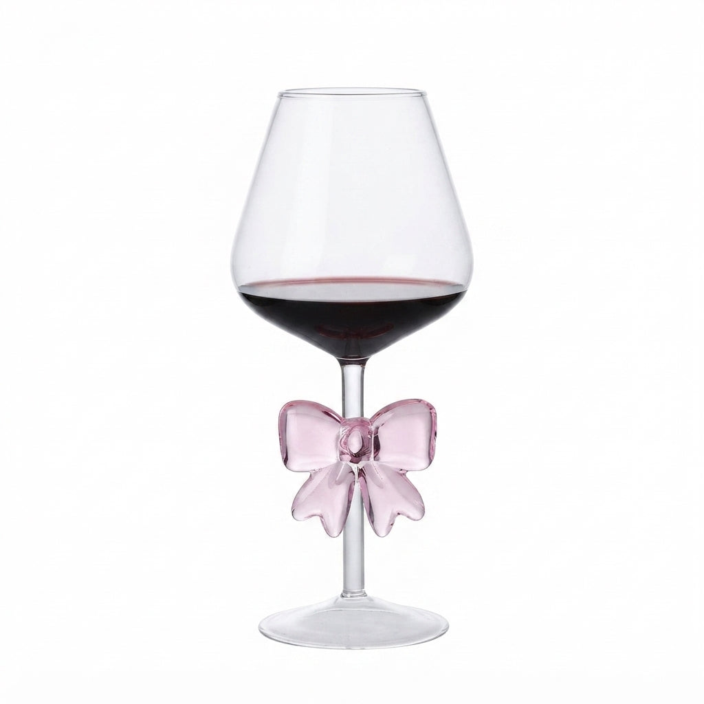 Whimsical glassware featuring hand-sculpted butterfly
