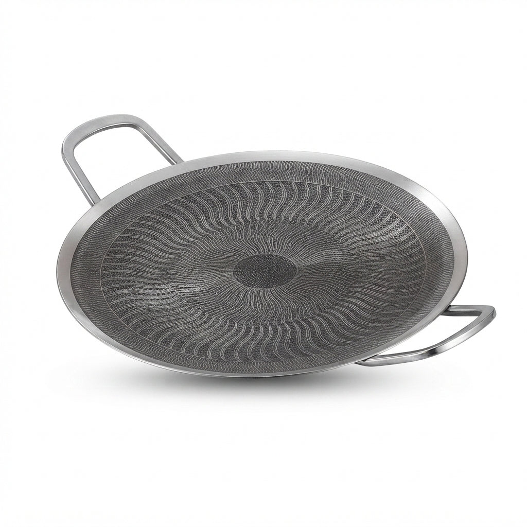 316 HIGH QUALITY HONEY COMB TAWA  with handles
