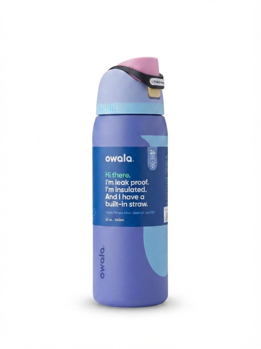 Owala Leak-Proof Insulated Straw Bottle – 32oz