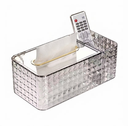 High-end PET tissue box, coffee table surface multi-functional storage box