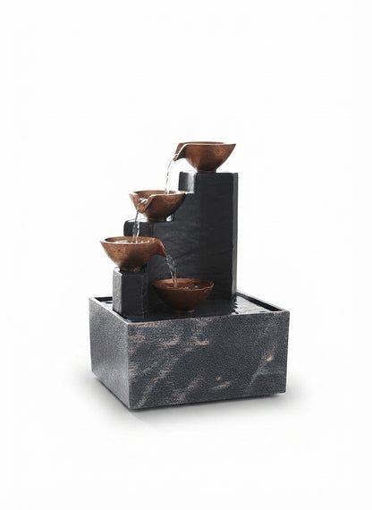 The Textured Slate Tower Decorative Water Fountain.