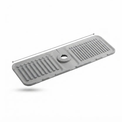 Multi-Functional Silicone Kitchen Sink Splash Guard with Soap & Sponge Holder Tray