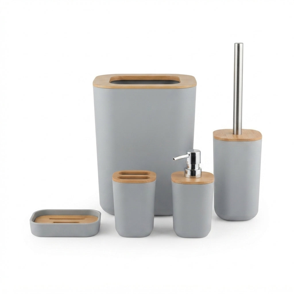 6Pcs Square Bathroom Set