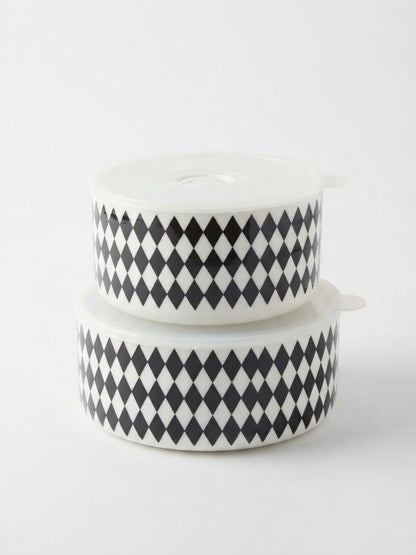 Ceramic airtight food storage bowls