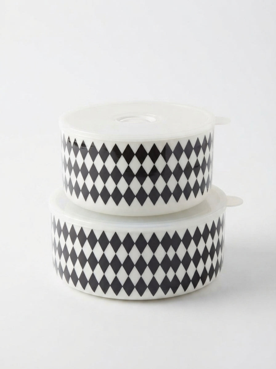 Ceramic airtight food storage bowls
