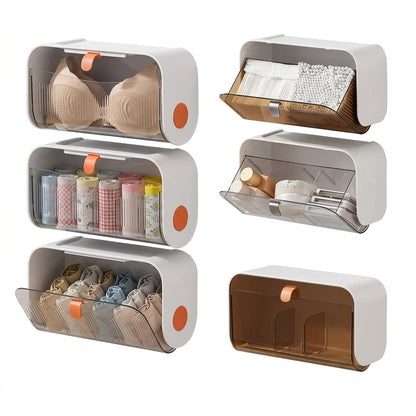 Wall-Mounted Multi-Purpose Storage Organizer – Drill-Free & Space Saving