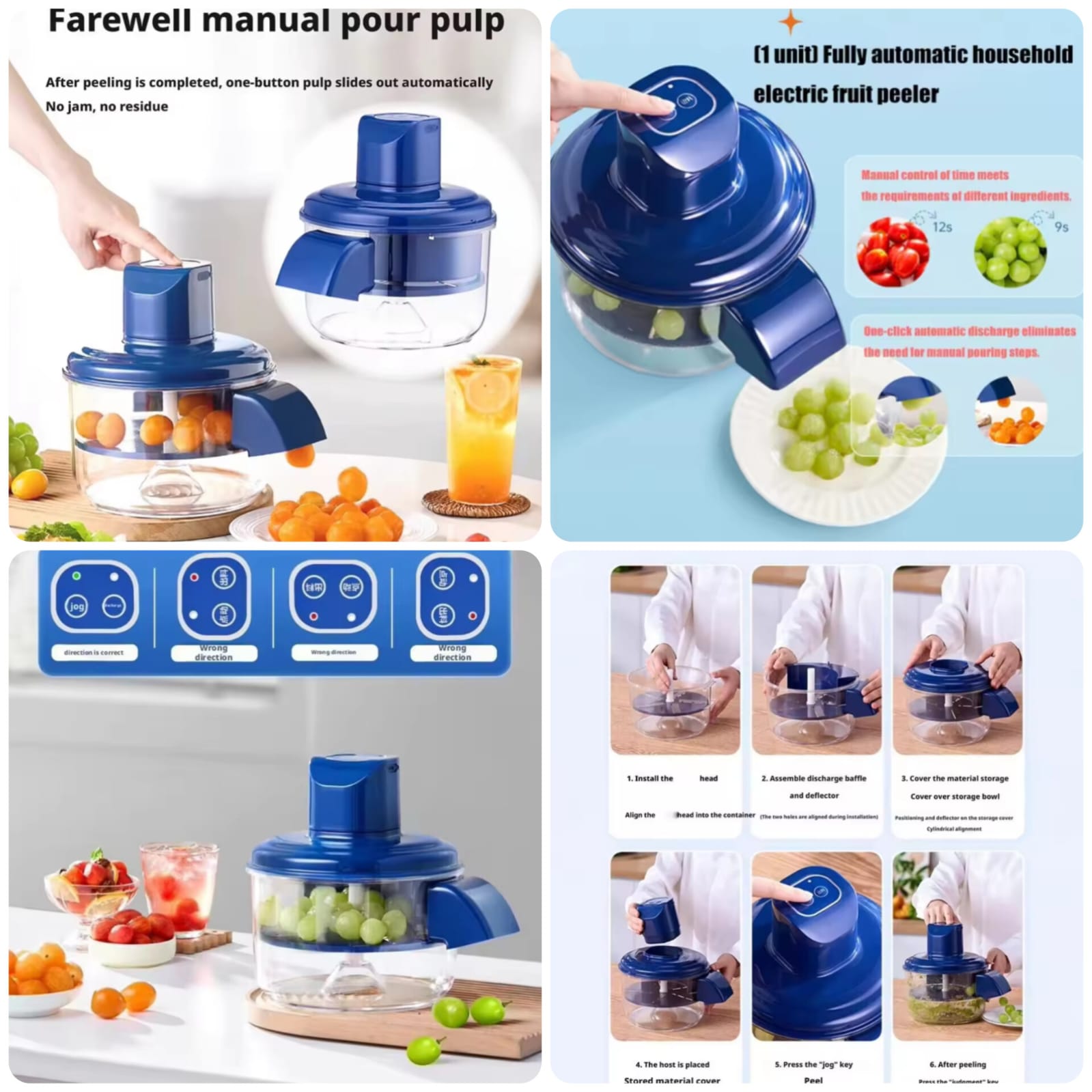 Rechargeable Automatic Fruit & Vegetable Peeler & Chopper