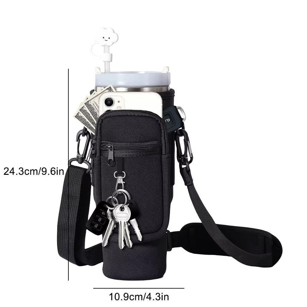 40oz Neoprene Water Bottle Carrier Bag