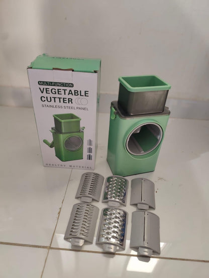 5 in 1 Vegetable Grater and Slicer with Stainless Steel Blade