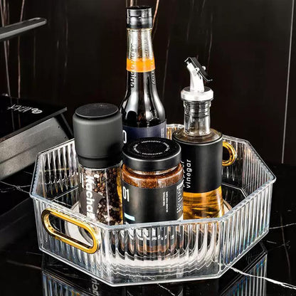 Rotating Tray Hexagon Acrylic