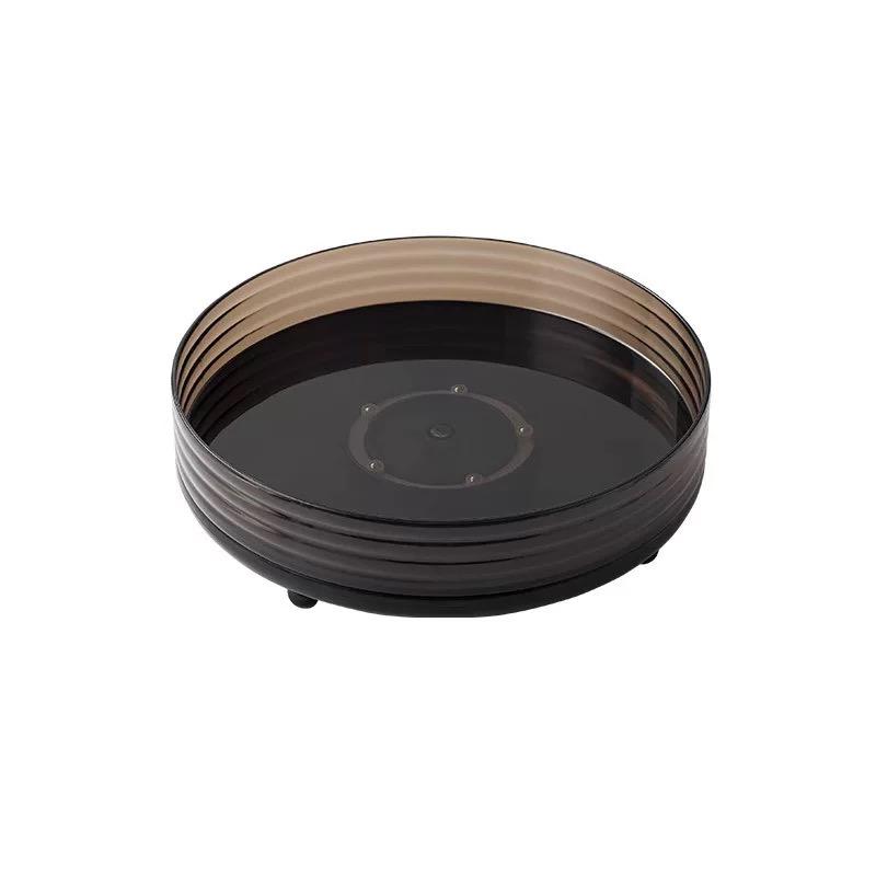 Rotating Tray Black Transparent
