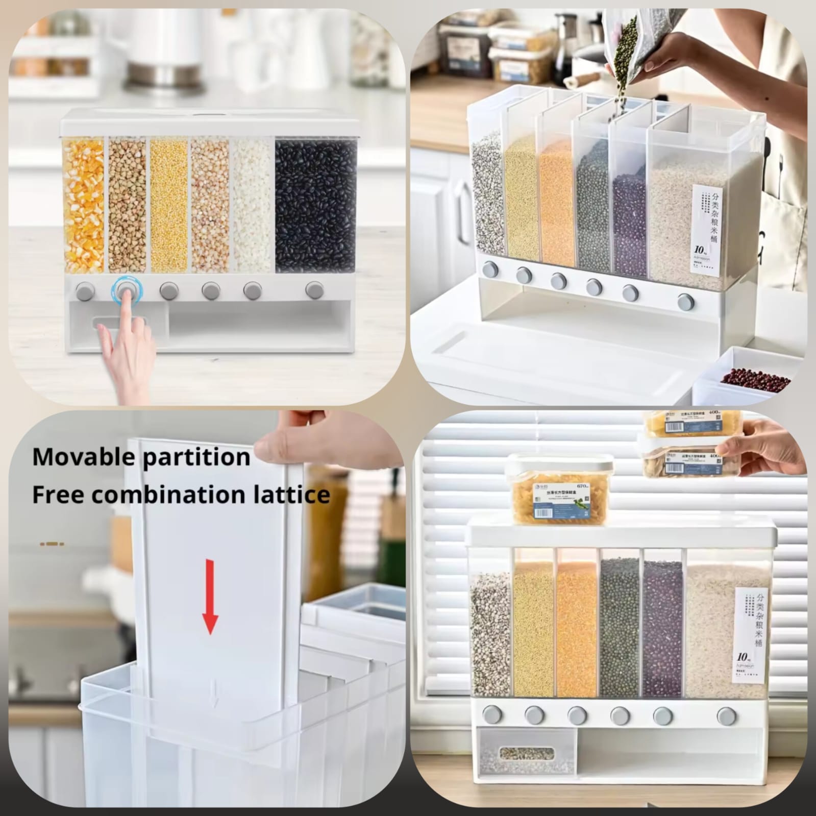 6in1 Cereal Dispenser-*(Box Packing) Premium Quality