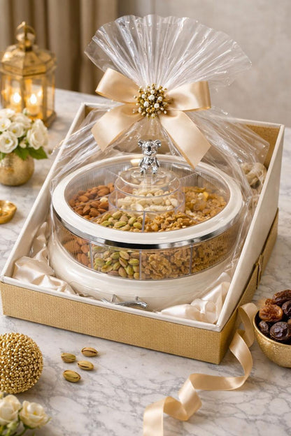 Multi Layer Acrylic Snacks Box Transparent Dust-proof Dry Fruit Tray