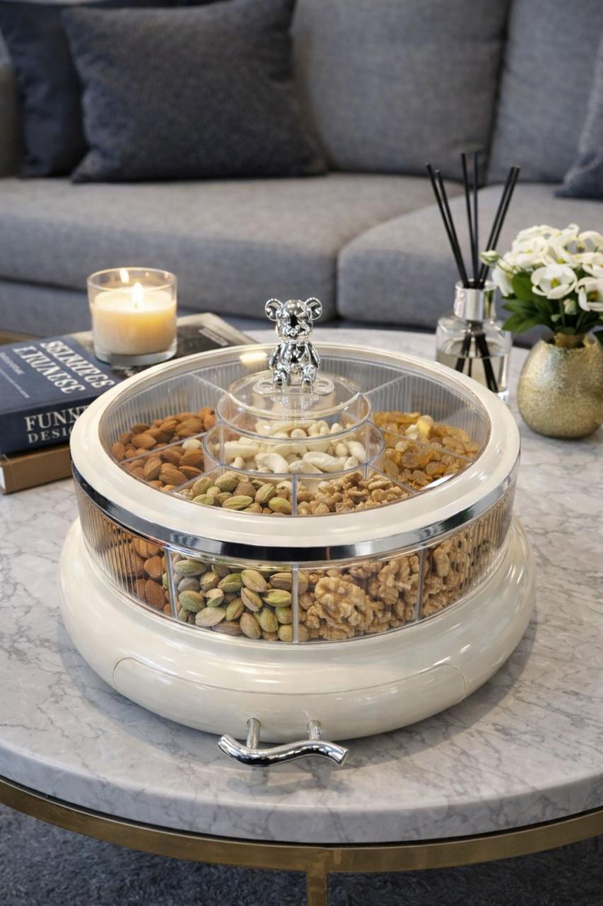 Multi Layer Acrylic Snacks Box Transparent Dust-proof Dry Fruit Tray