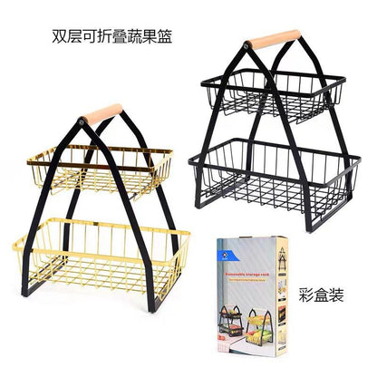2-tier counter top fruit basket