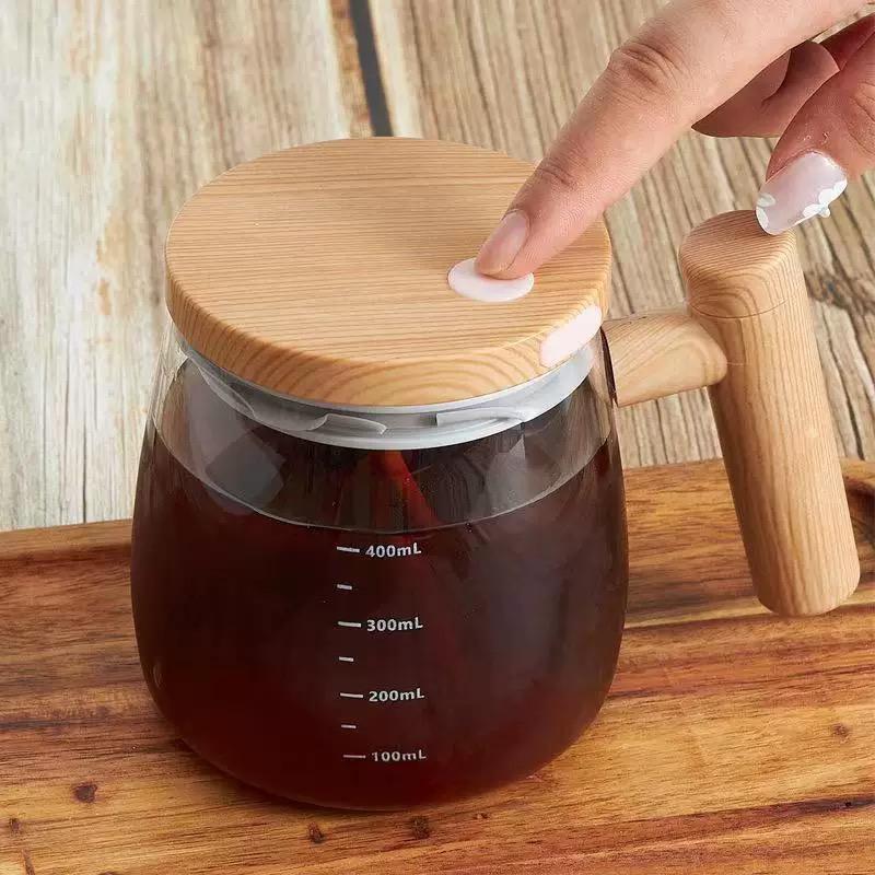 400ml Glass Self Stirring Cup for Making Coffee