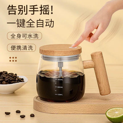 400ml Glass Self Stirring Cup for Making Coffee