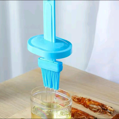 Oil Bottle With Silicone Brush (Random Colours)