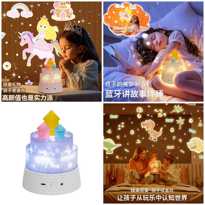 Kids Unicorn Castle Projector Lamp