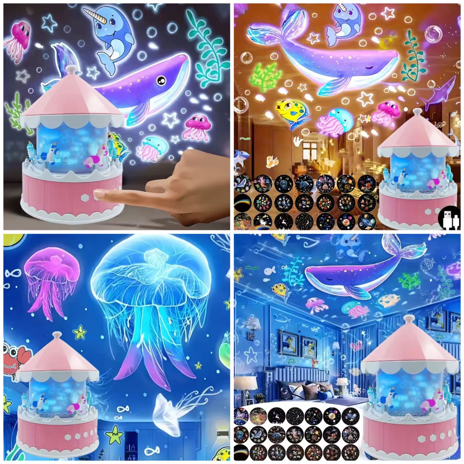 Kids carousel 🎠 Night Lamp and Projector