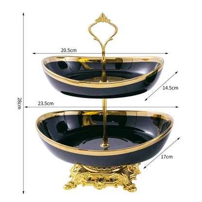 Modern 2/3-Tier Decorative Serving Platter Stand