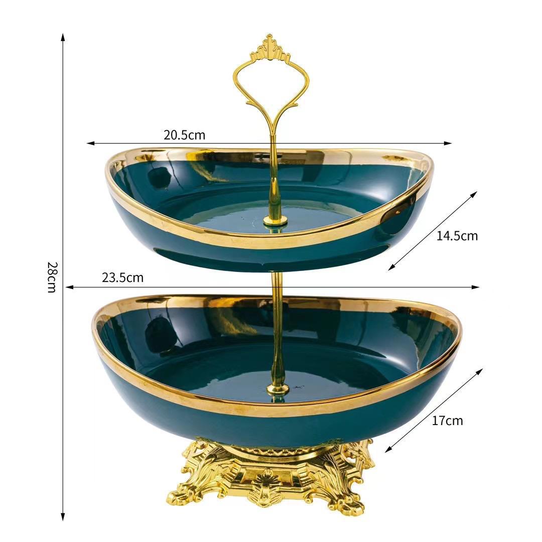 Modern 2/3-Tier Decorative Serving Platter Stand