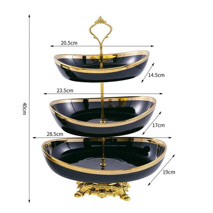 Modern 2/3-Tier Decorative Serving Platter Stand