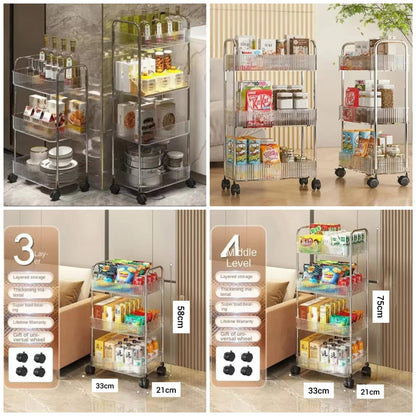 Acrylic Luxury Trolly (4layers)