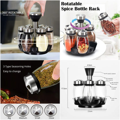6PCS Edging Spice Jar Set