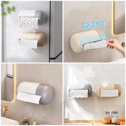 Ecoco kitchen Tissue Box Wall-mounted With a Free Tissue Roll inside.