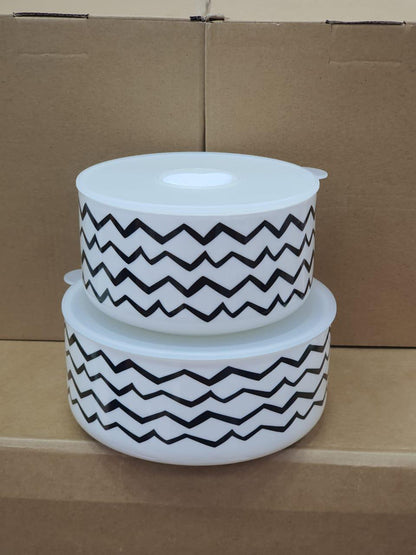 Ceramic airtight food storage bowls