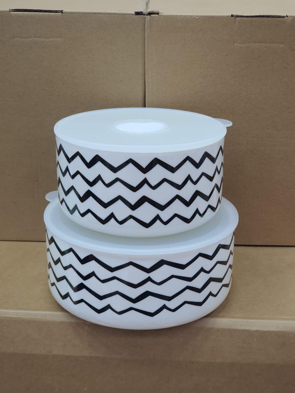 Ceramic airtight food storage bowls