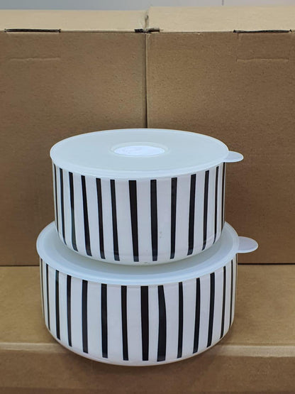 Ceramic airtight food storage bowls