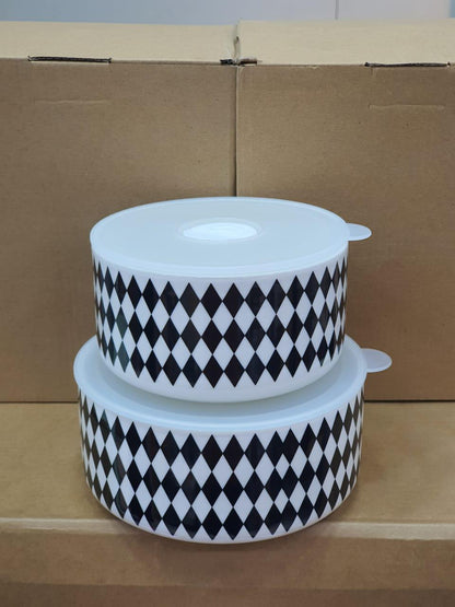 Ceramic airtight food storage bowls